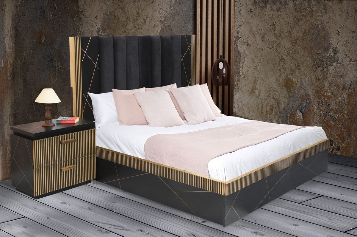 Galaxy Home Allure King Bed in Black - Image 2