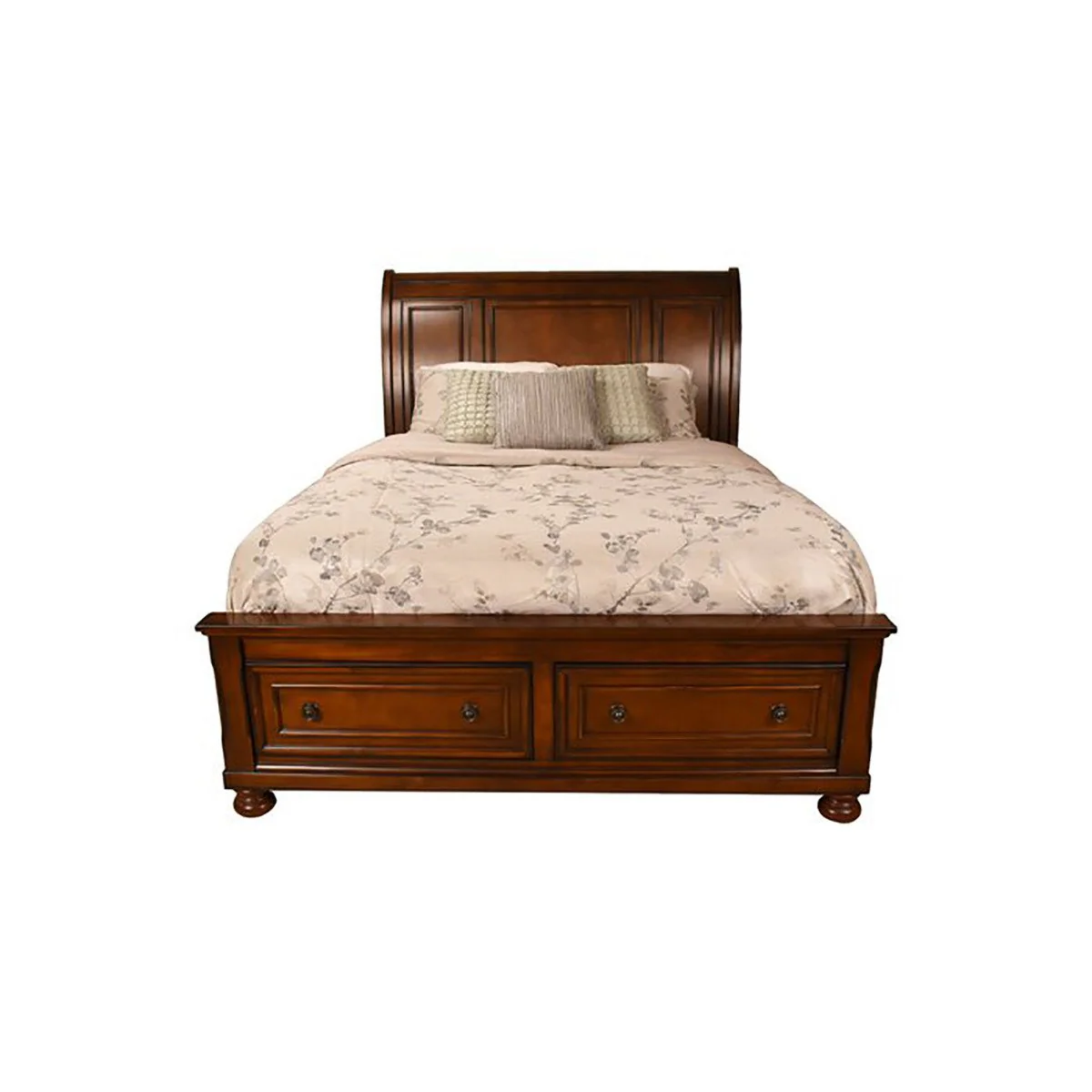 Galaxy Home Baltimore King Bed in Dark Walnut