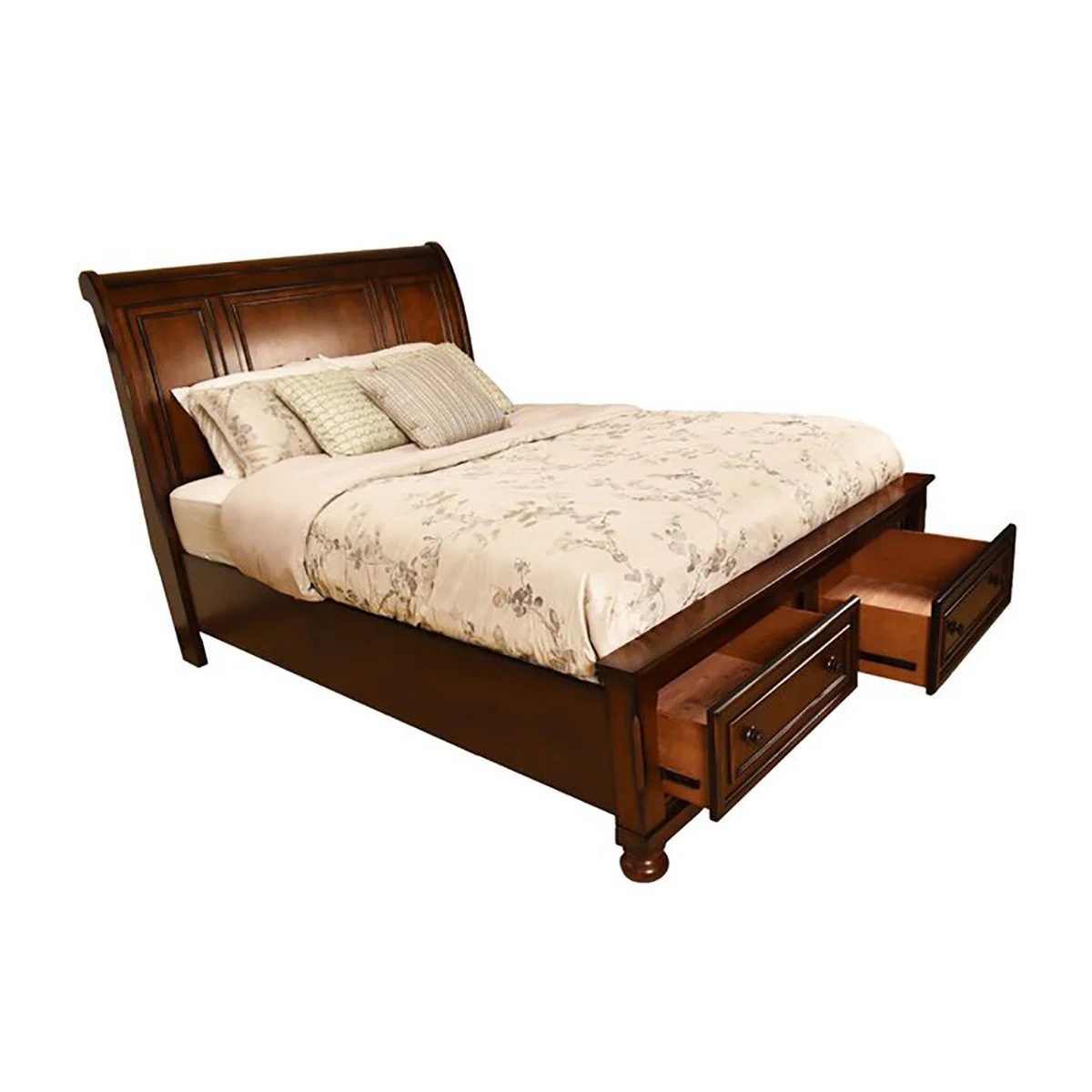 Galaxy Home Baltimore King Bed in Dark Walnut - Image 3