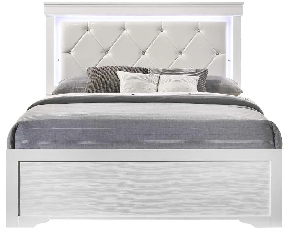 Galaxy Home Brooklyn King Bed in White
