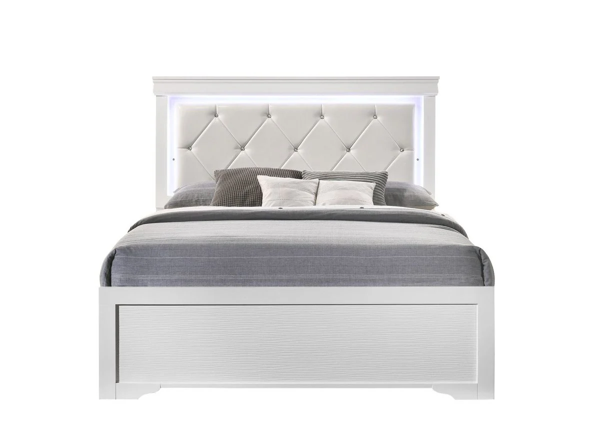 Galaxy Home Brooklyn King Bed in White - Image 2