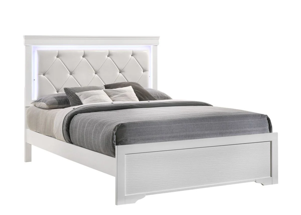 Galaxy Home Brooklyn King Bed in White - Image 3