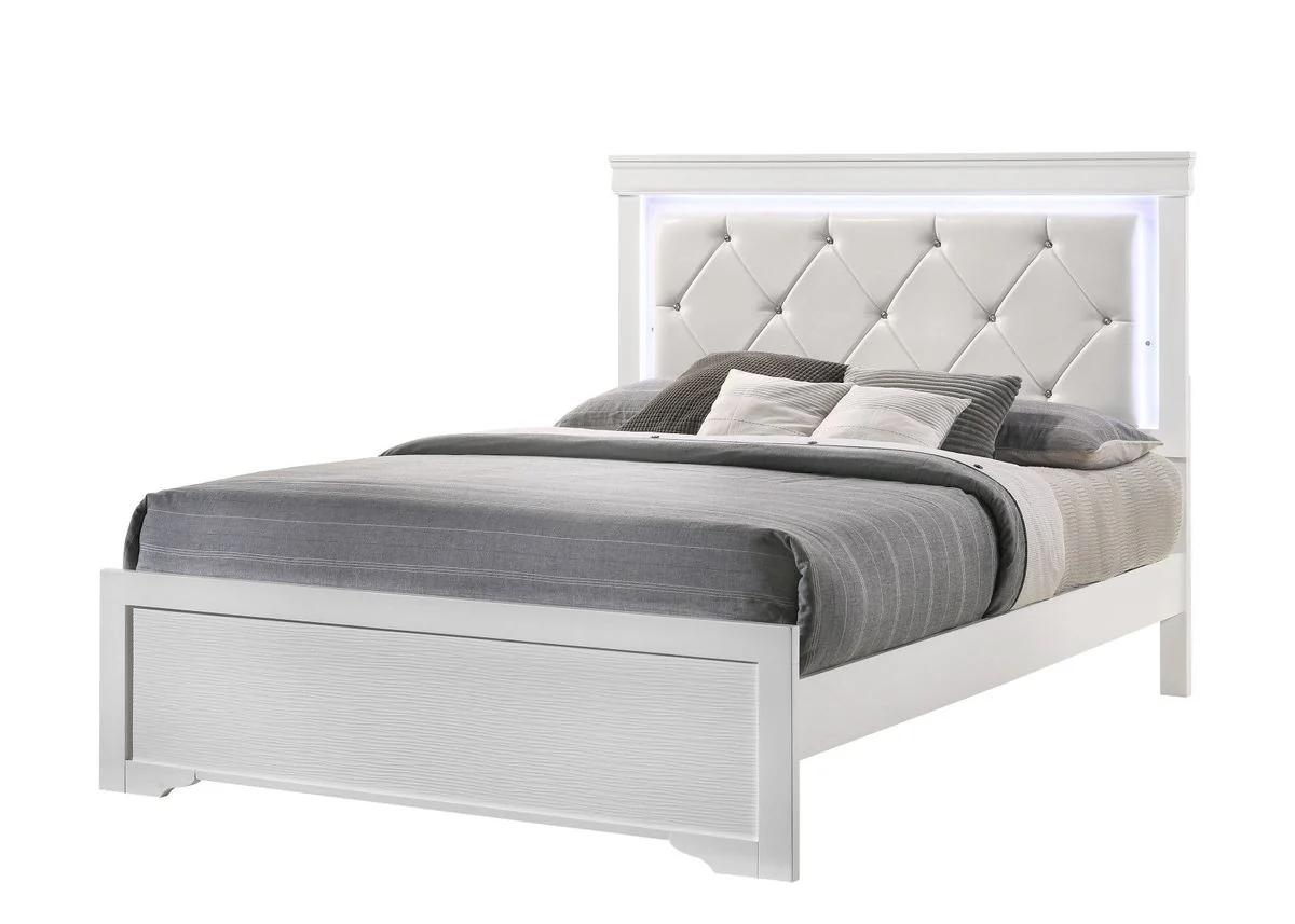 Galaxy Home Brooklyn King Bed in White - Image 4