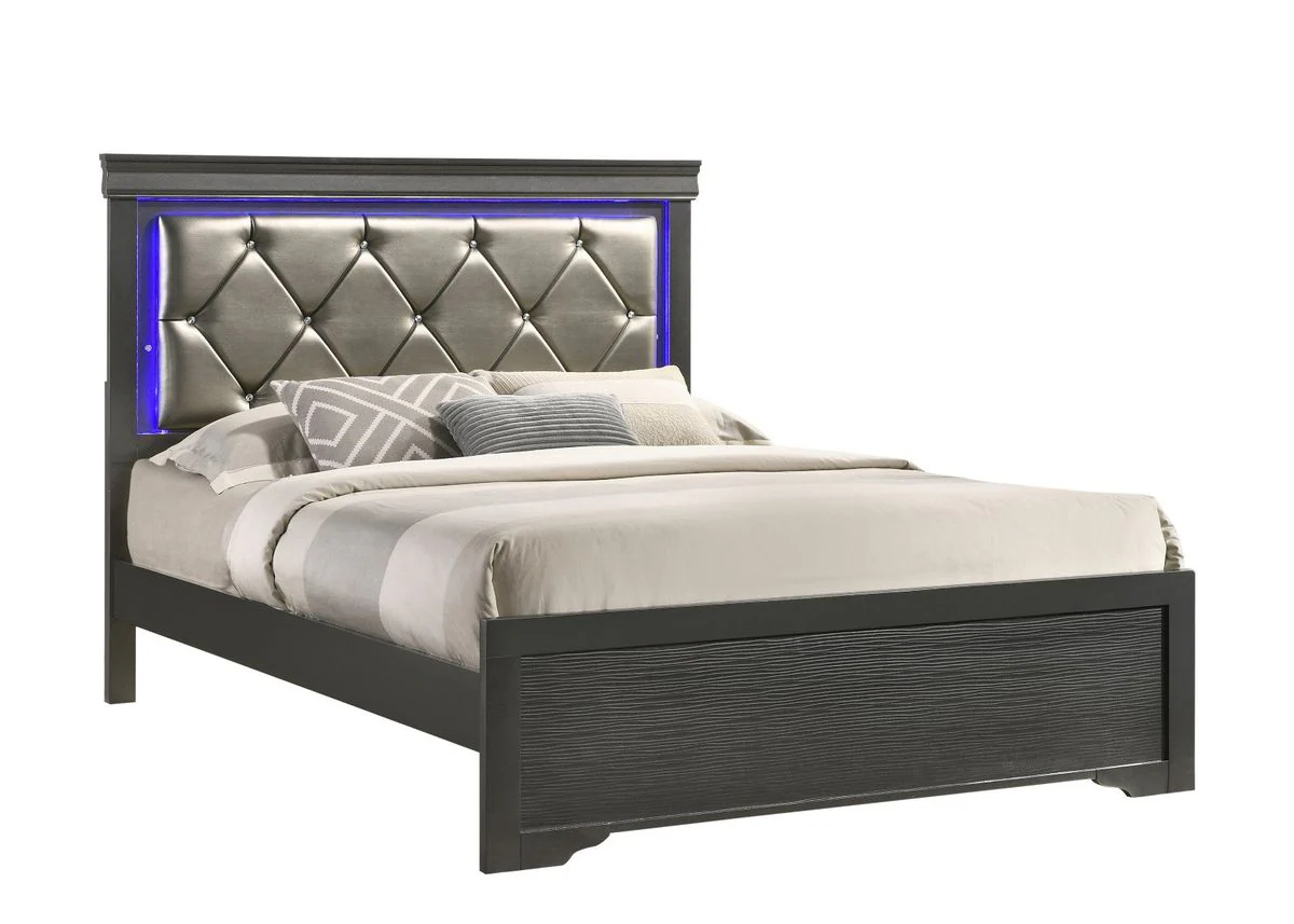 Galaxy Home Brooklyn Twin Bed in Gray - Image 4