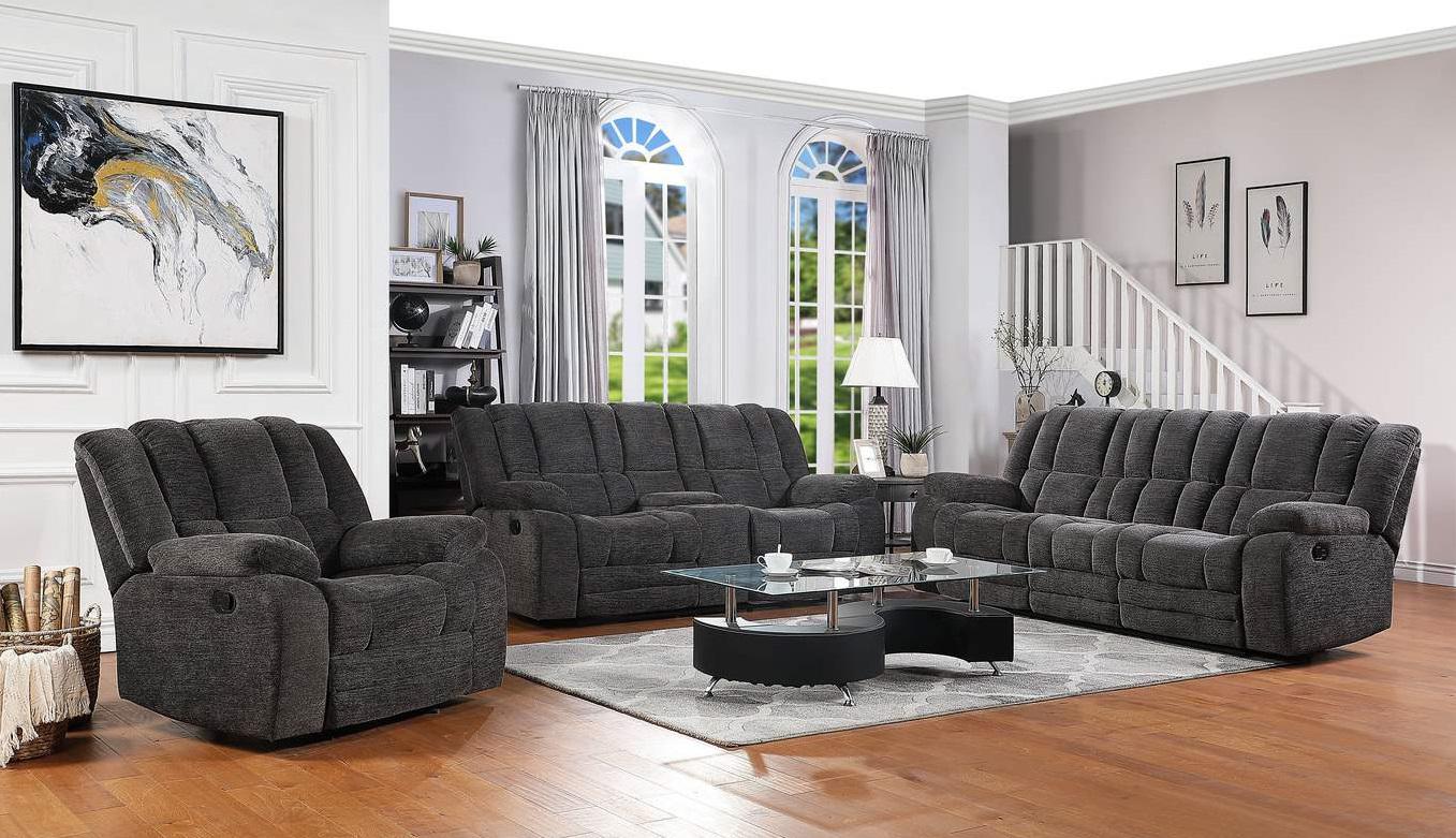 Galaxy Home Chicago Reclining Sofa in Gray GHF-808857726803 - Image 2
