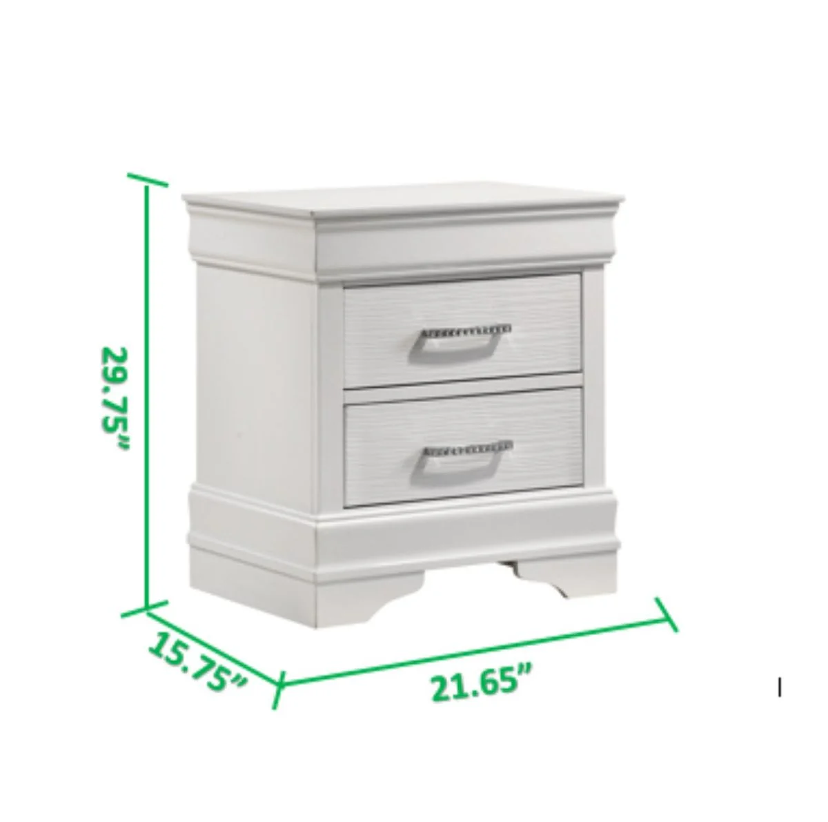 Galaxy Home Brooklyn Nightstand in White - Image 4