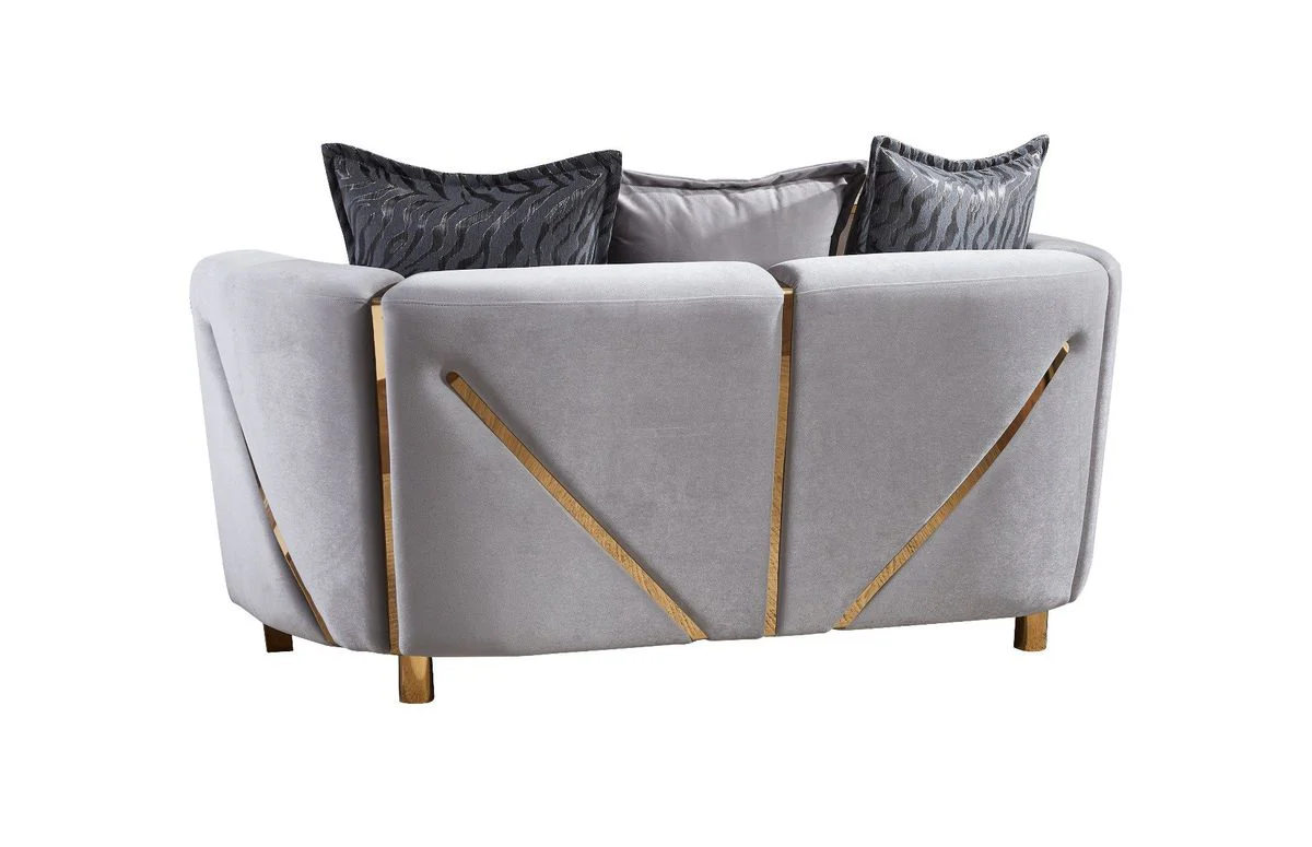 Galaxy Home Chanelle Loveseat in Gray - Image 2