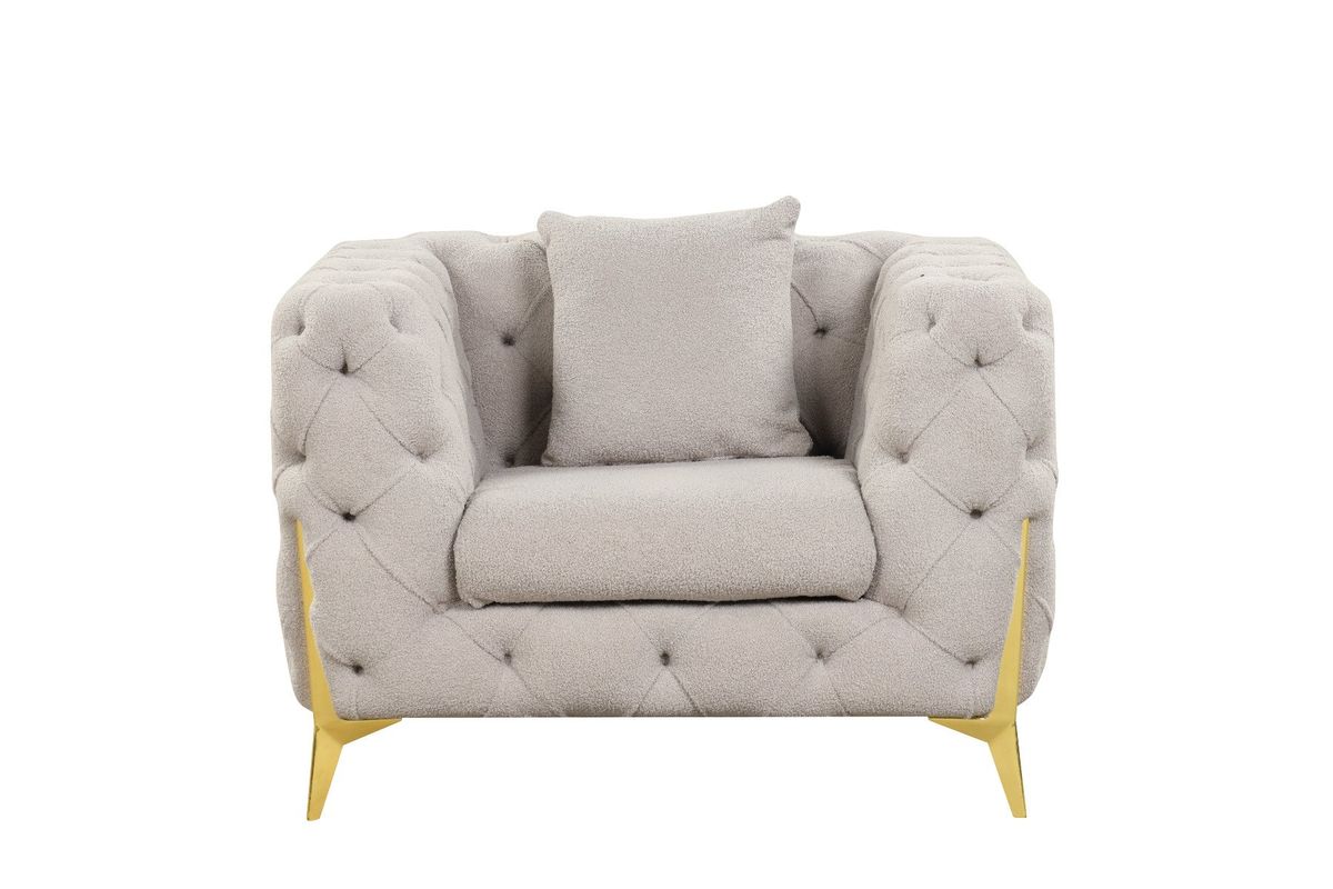Galaxy Home Contempo Chair in Light Gray
