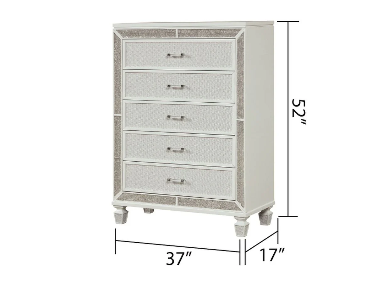 Galaxy Home Crystal Chest in White - Image 2