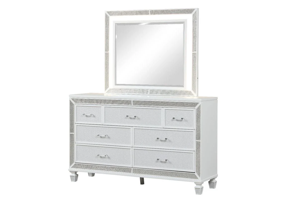 Galaxy Home Crystal Dresser in White - Image 2