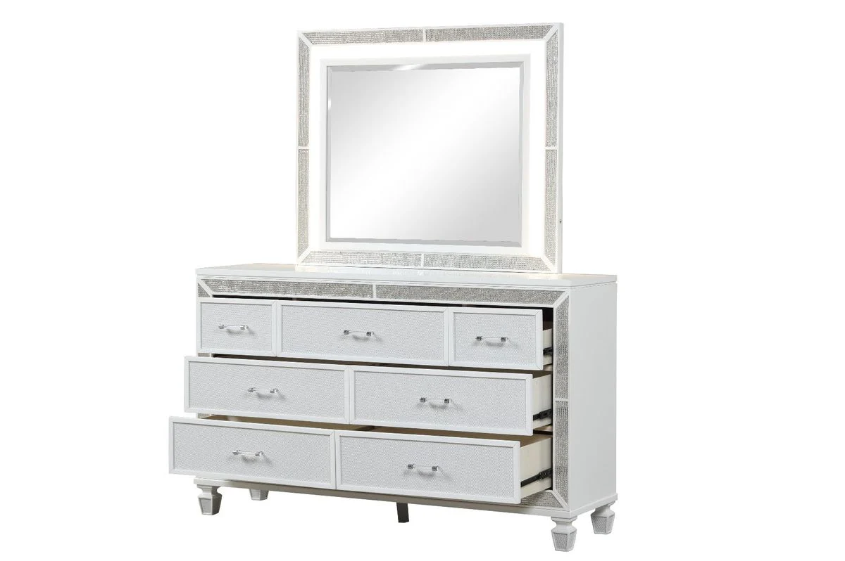 Galaxy Home Crystal Dresser in White - Image 4