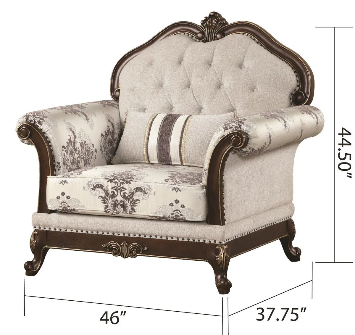 Galaxy Home Gloria Chair in White - Image 3