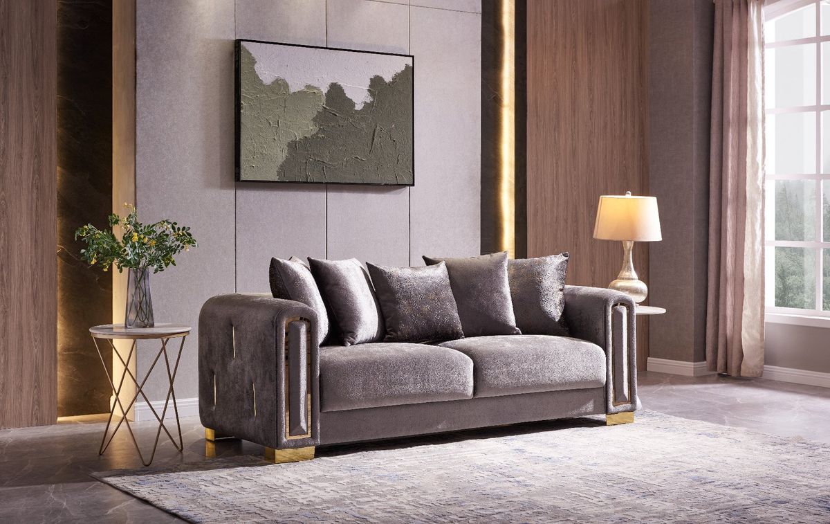 Galaxy Home Impreza Loveseat in Gray - Image 3