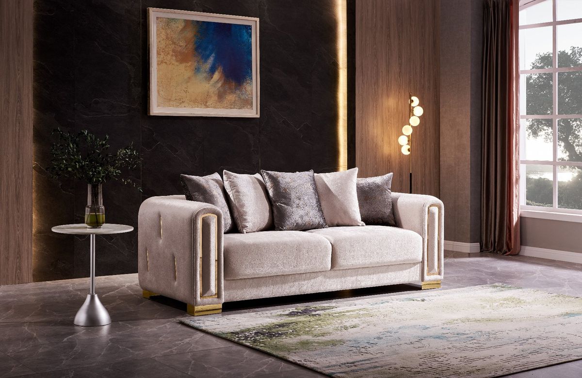Galaxy Home Impreza Sofa in Cream - Image 2