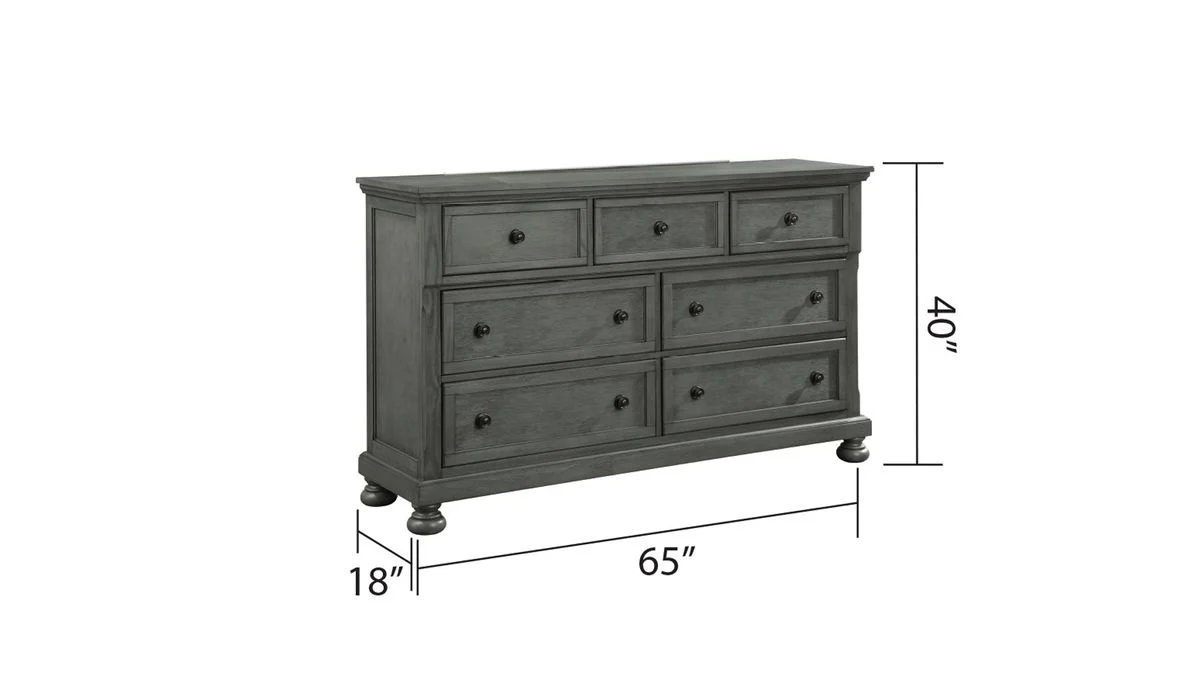 Galaxy Home Jackson Dresser in Gray - Image 3