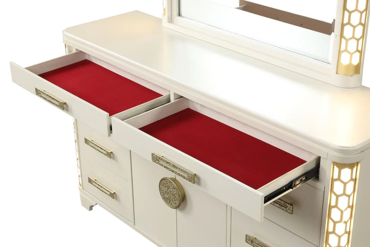 Galaxy Home Jasmine Dresser with LED - Image 4