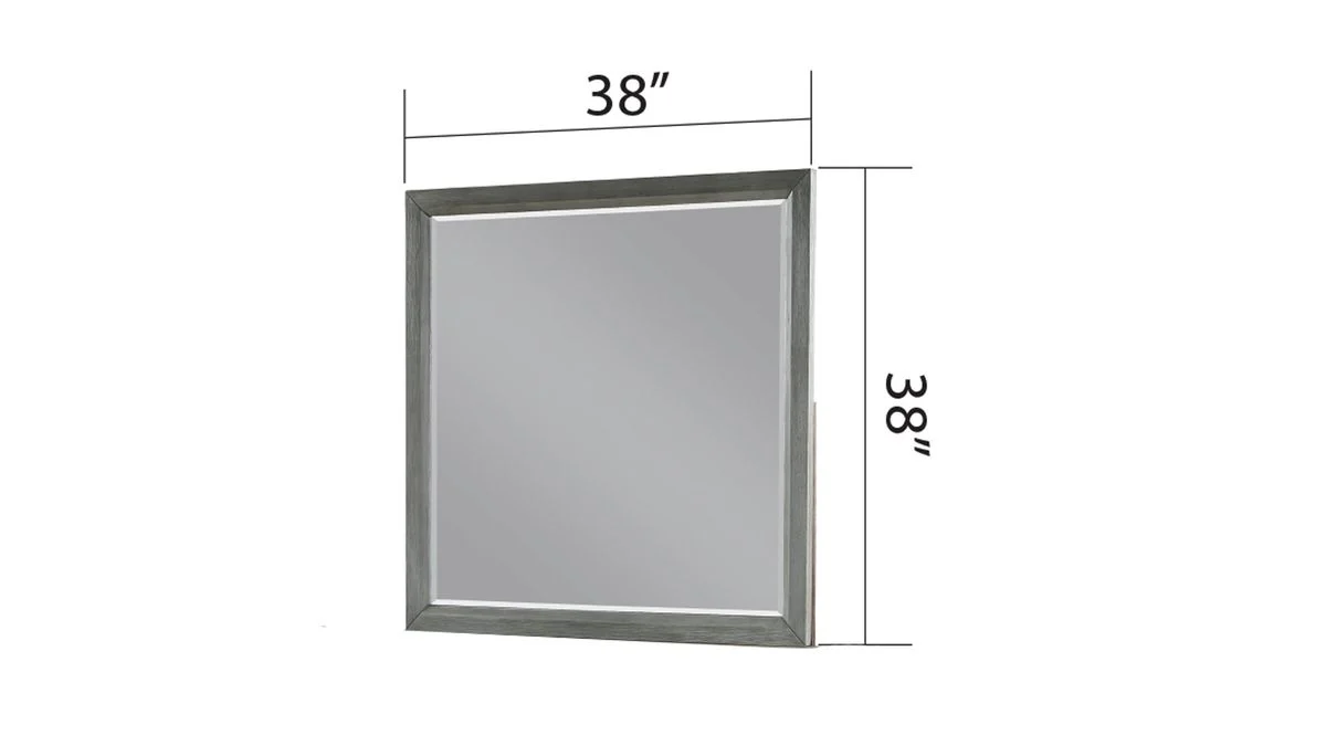 Galaxy Home Kenzo Mirror Gray - Image 2