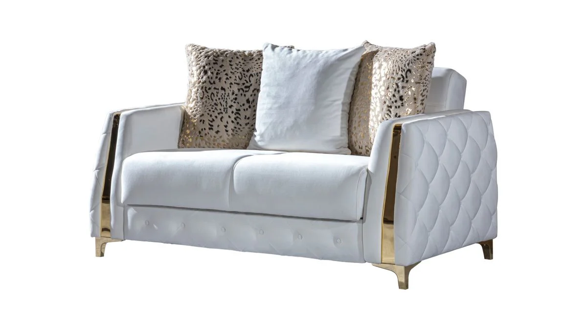 Galaxy Home Lust Loveseat in Off White