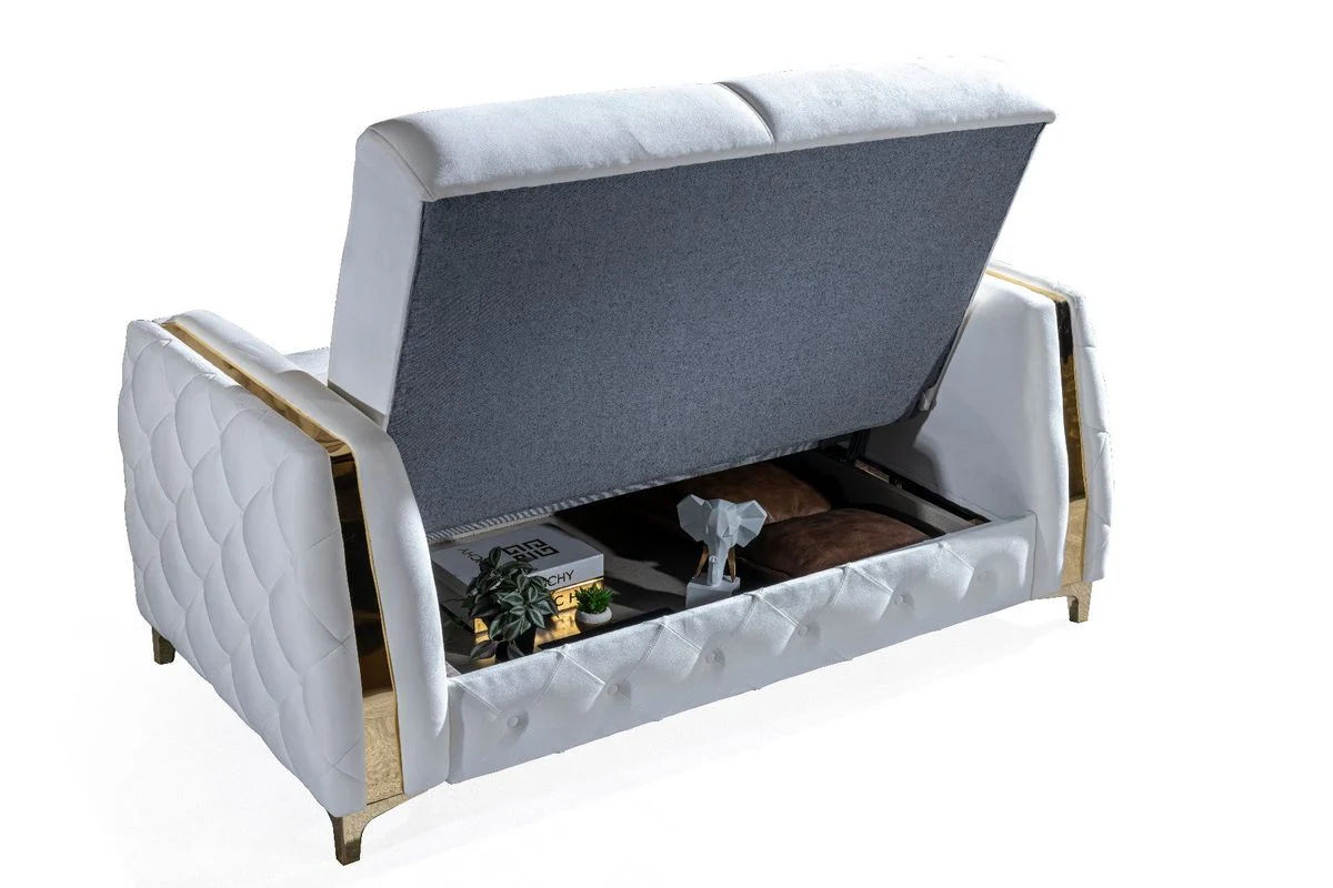 Galaxy Home Lust Loveseat in Off White - Image 3