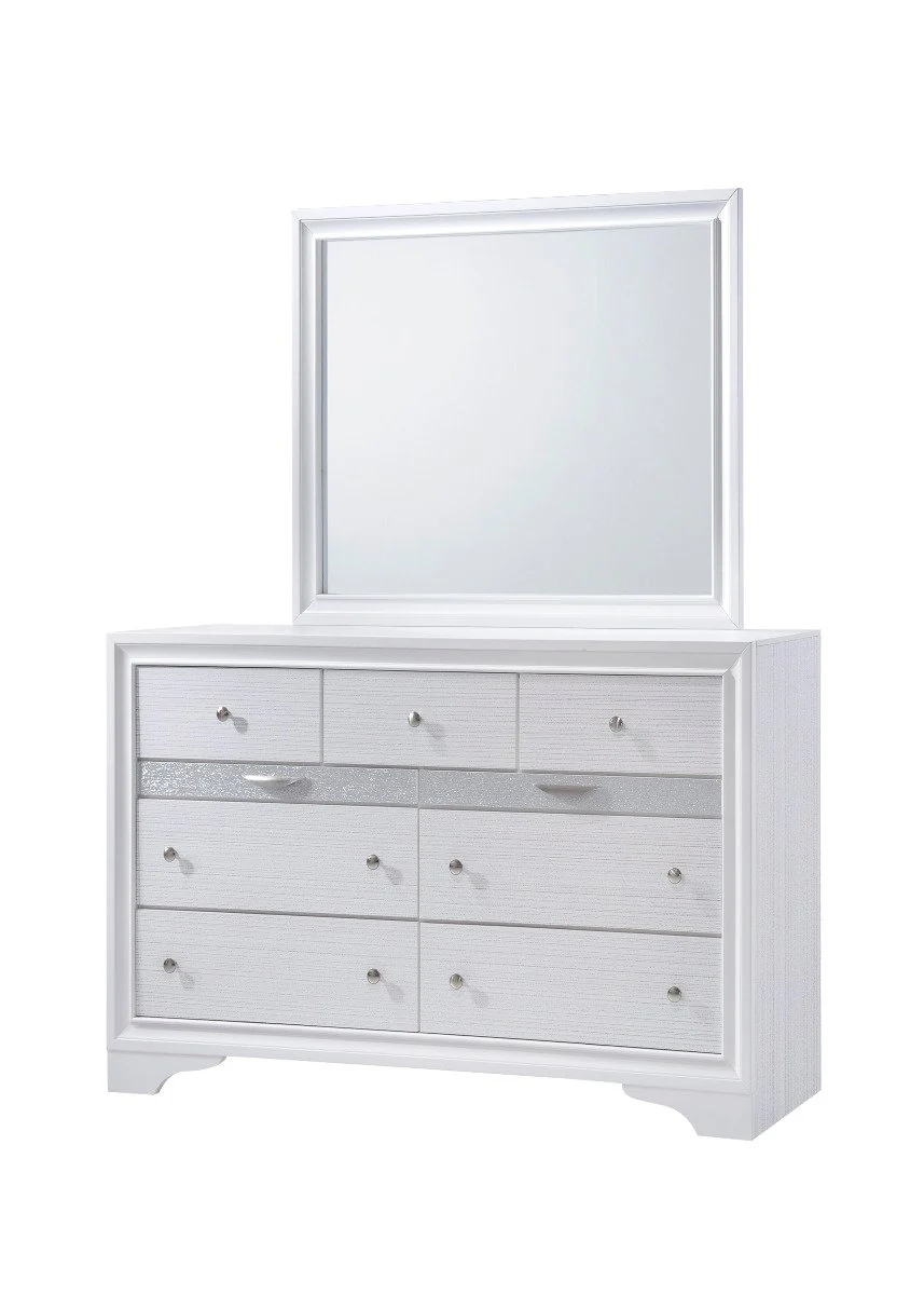 Galaxy Home Matrix Mirror in White - Image 3