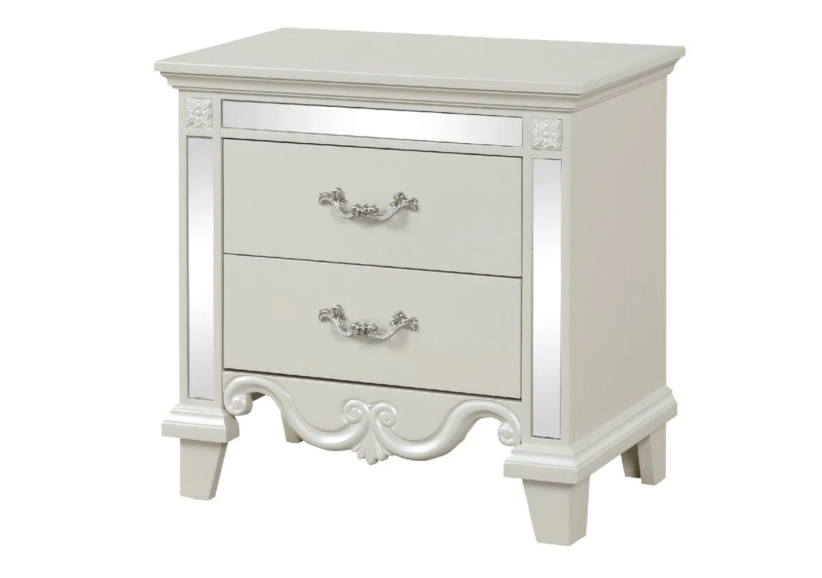 Galaxy Home Milan Nightstand in White