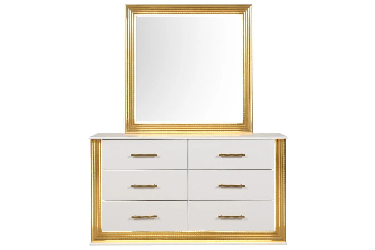 Galaxy Home Obsession Dresser in White - Image 3
