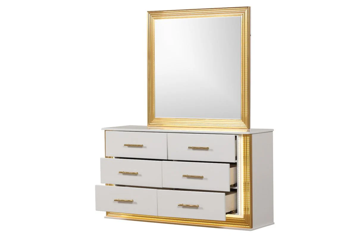Galaxy Home Obsession Dresser in White - Image 4