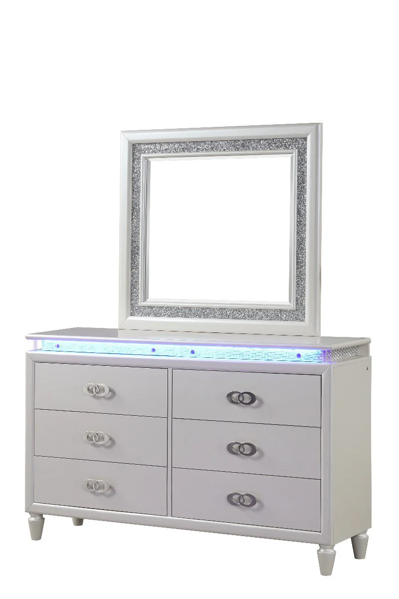 Galaxy Home Passion Dresser in Milky White - Image 2