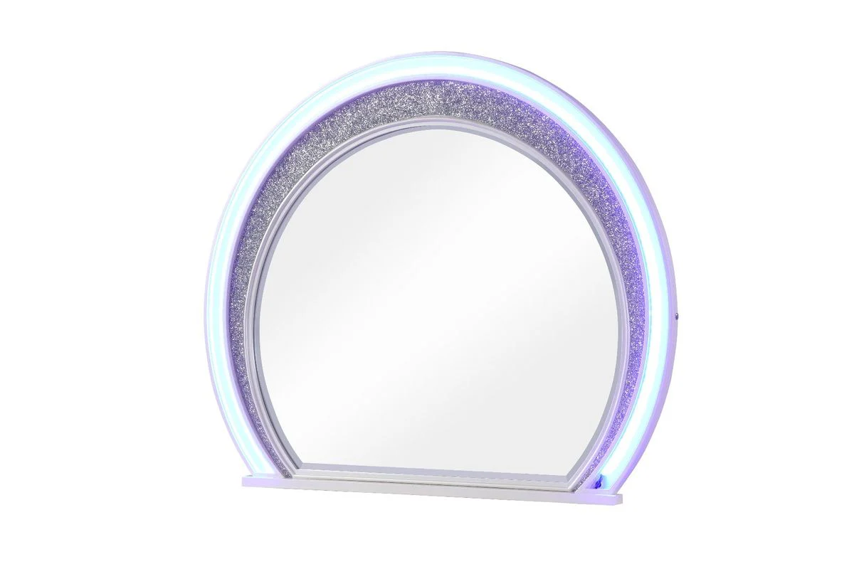 Galaxy Home Perla Mirror in Milky White