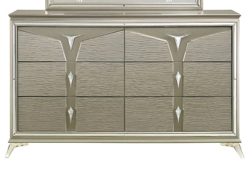 Galaxy Home Samantha Dresser in Silver