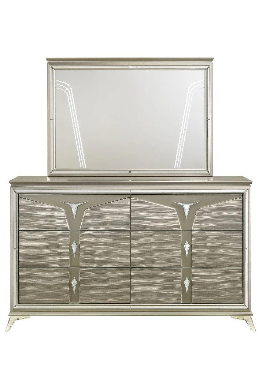 Galaxy Home Samantha Dresser in Silver - Image 2