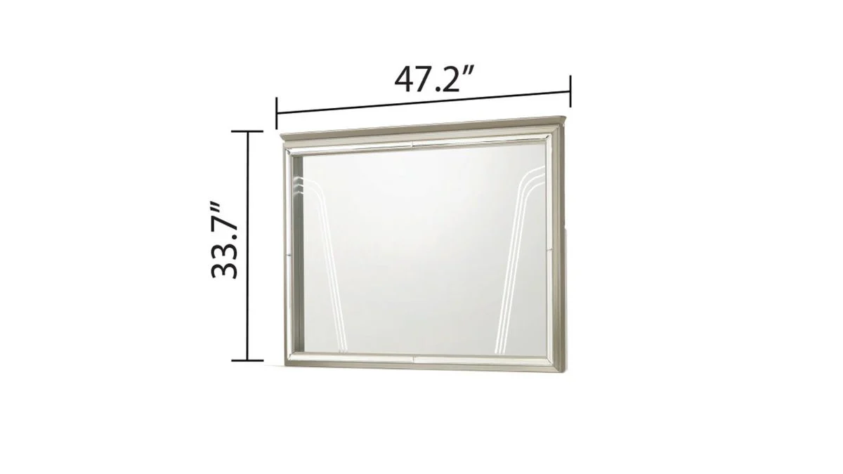 Galaxy Home Samantha Mirror Silver - Image 3