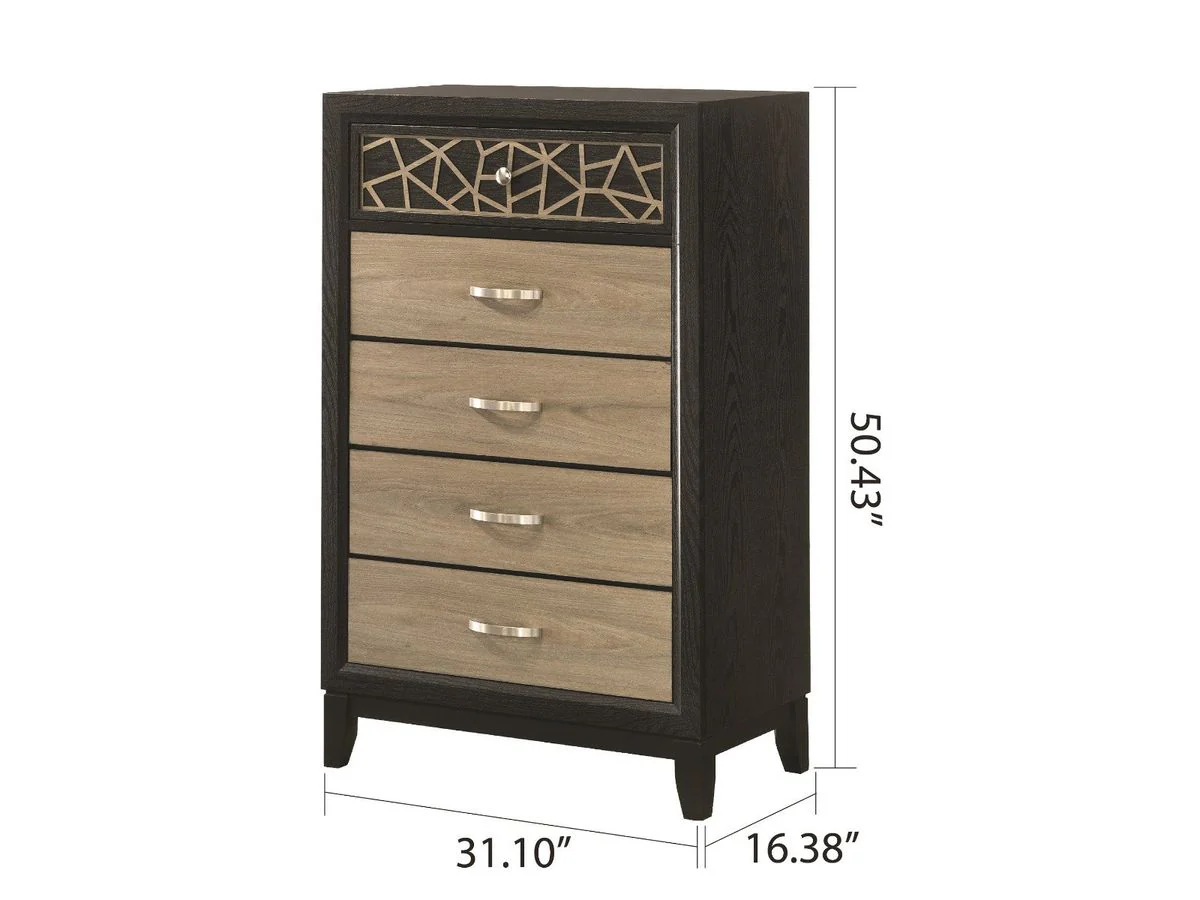 Galaxy Home Selena Chest in Black - Image 3