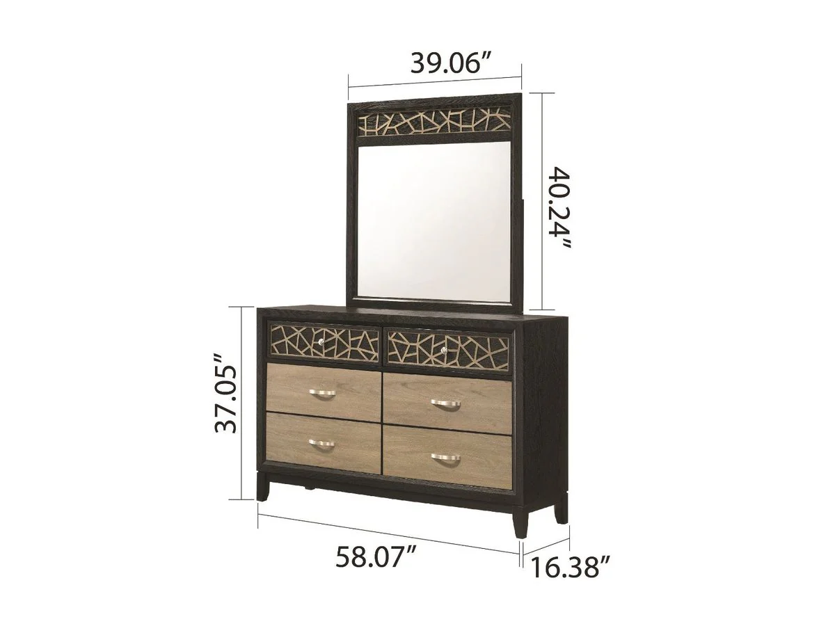 Galaxy Home Selena Dresser in Black - Image 4