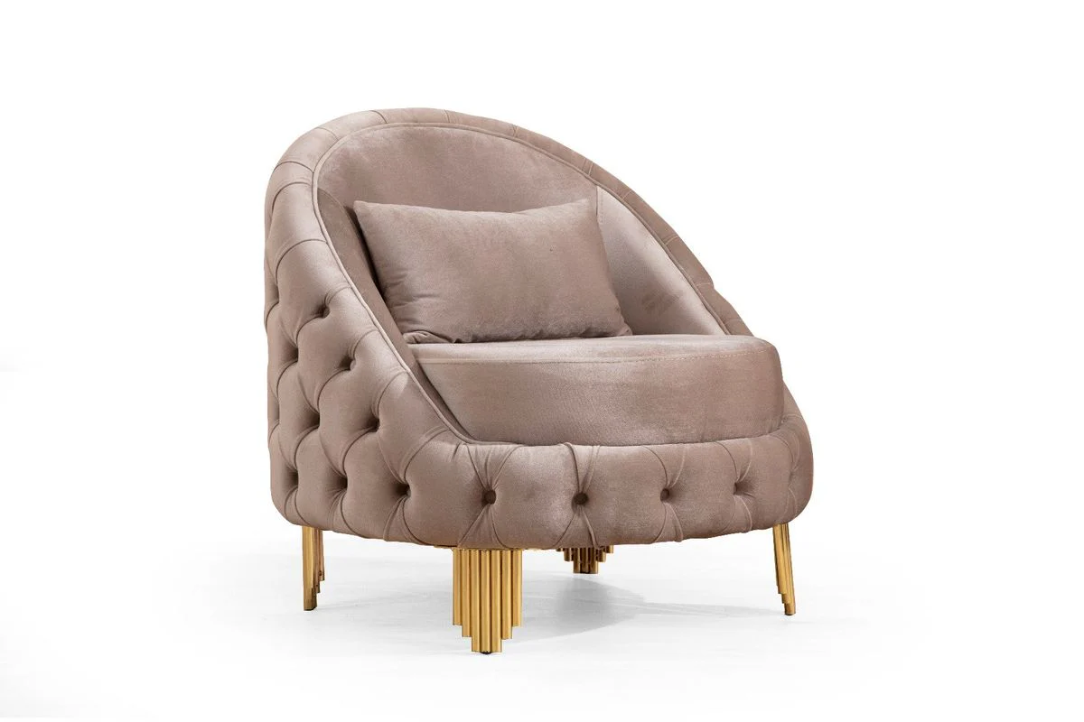 Galaxy Home Vanessa Chair in Taupe - Image 2