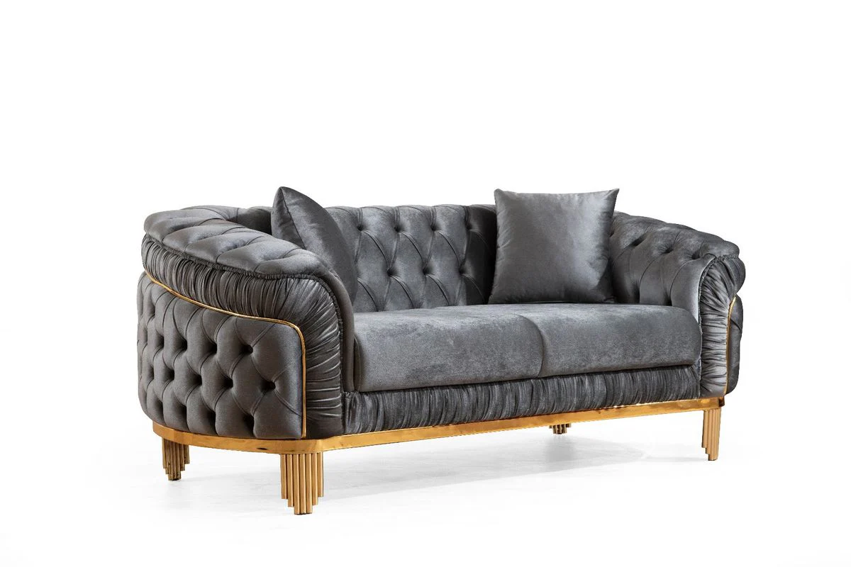 Galaxy Home Vanessa Loveseat in Gray - Image 2