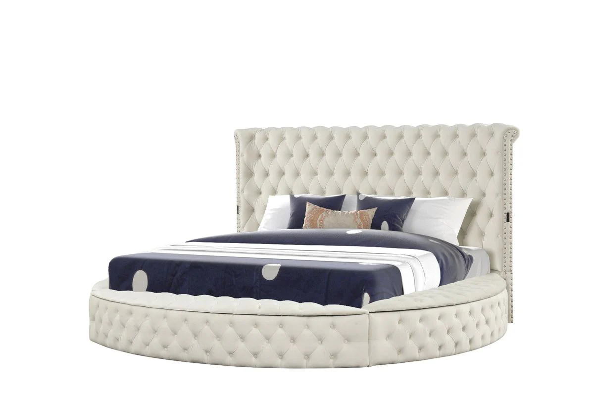 Galaxy Home Hazel Queen Bed in Cream - Image 3