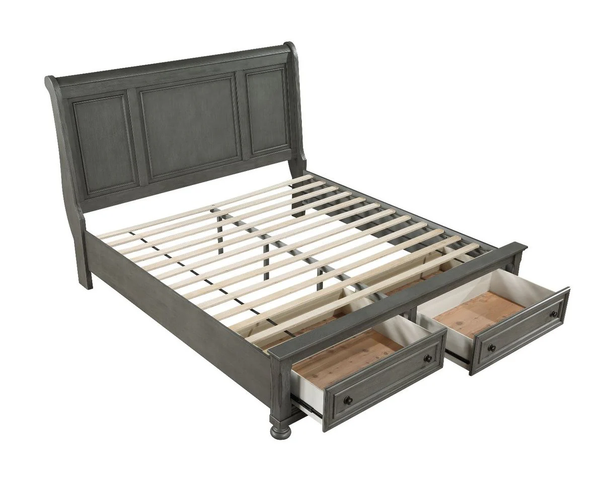 Galaxy Home Jackson Queen Bed in Gray - Image 2