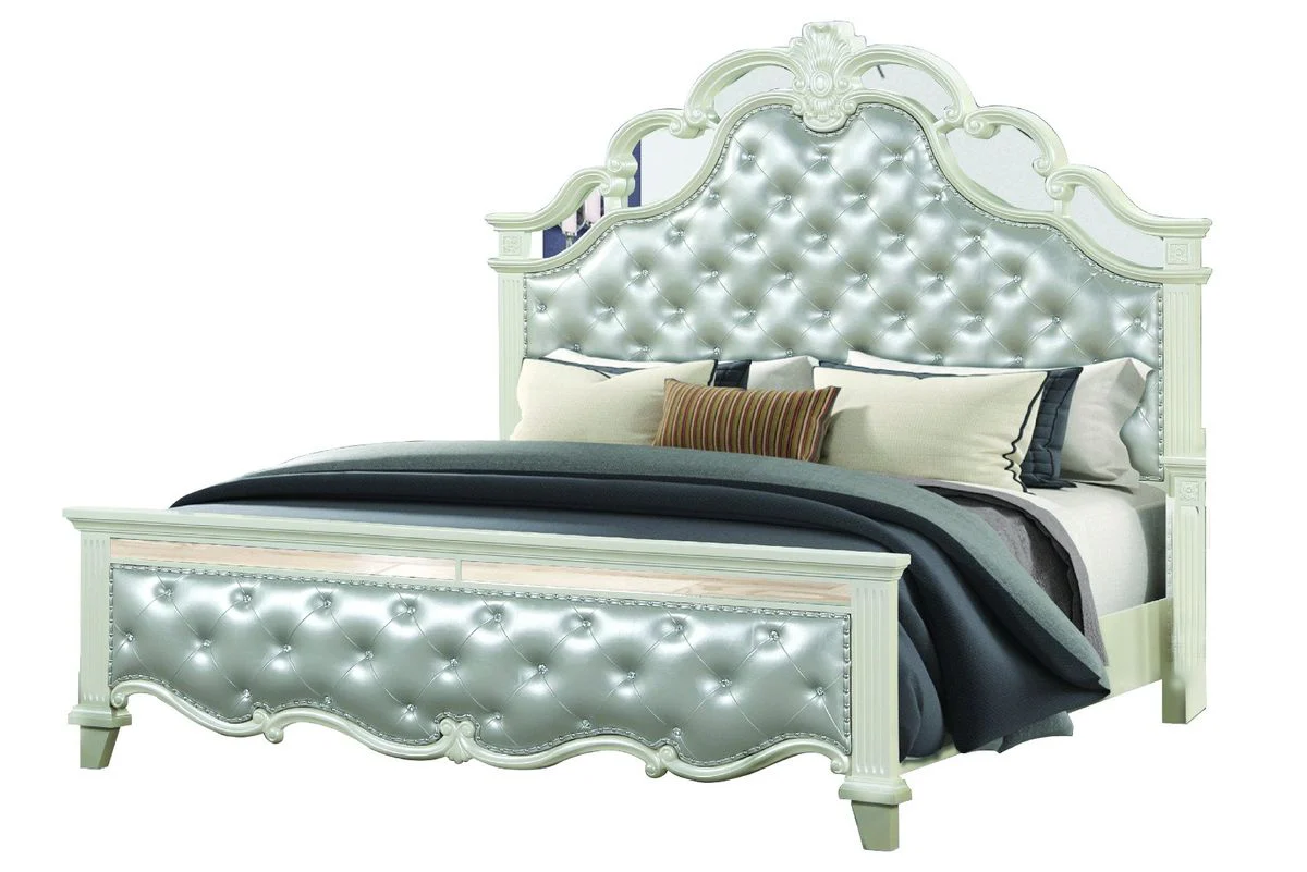 Galaxy Home Milan King Bed in White