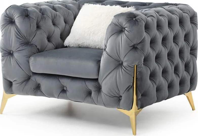 Galaxy Home Moderno Chair in Gray