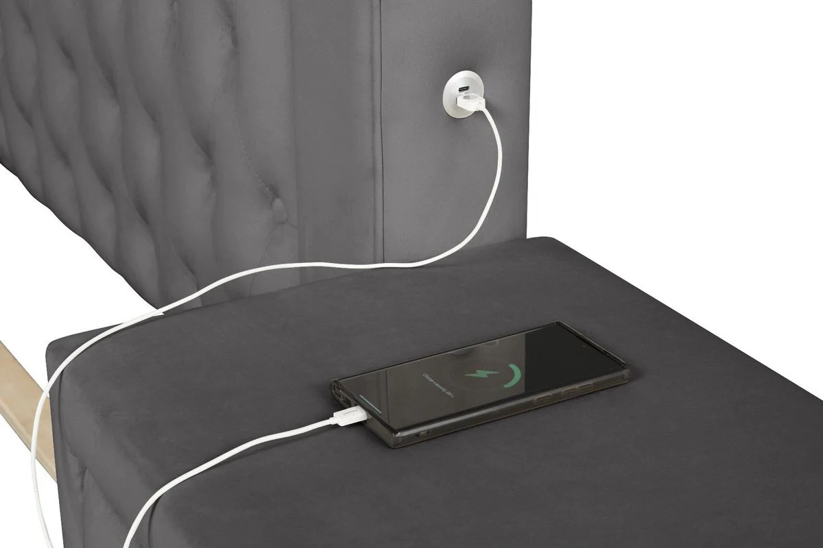Galaxy Home Monica Full Bed in Gray