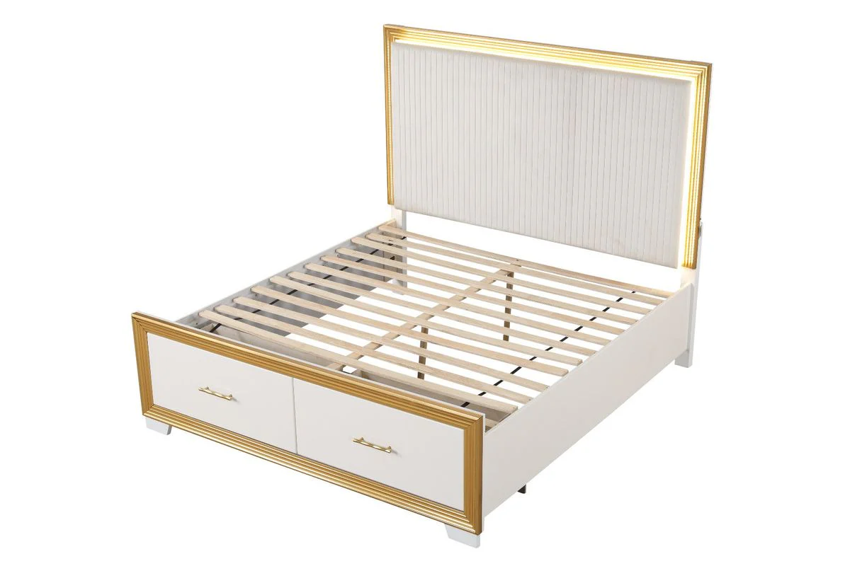 Galaxy Home Obsession Queen Bed in White - Image 3