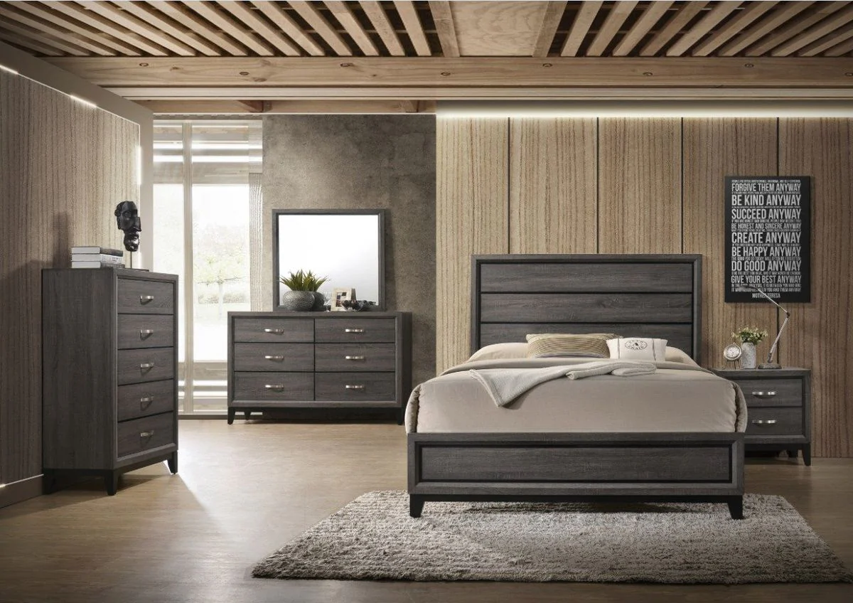 Galaxy Home Sierra Queen Size Bed in Gray 680499397982 - Image 4