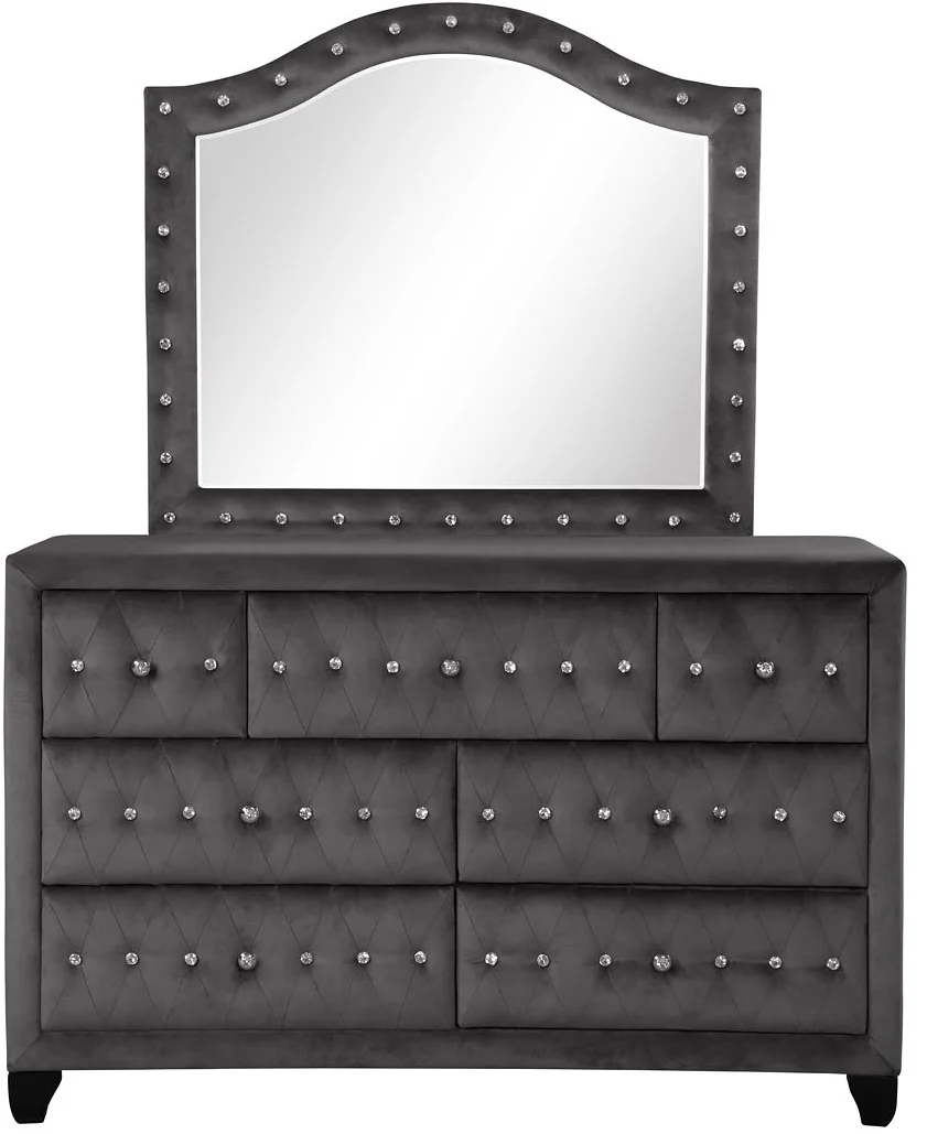 Galaxy Home Sophia Dresser in Gray - Image 2