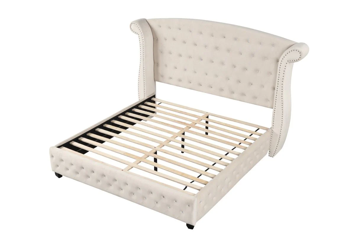Galaxy Home Sophia Full Bed in Cream - Image 3