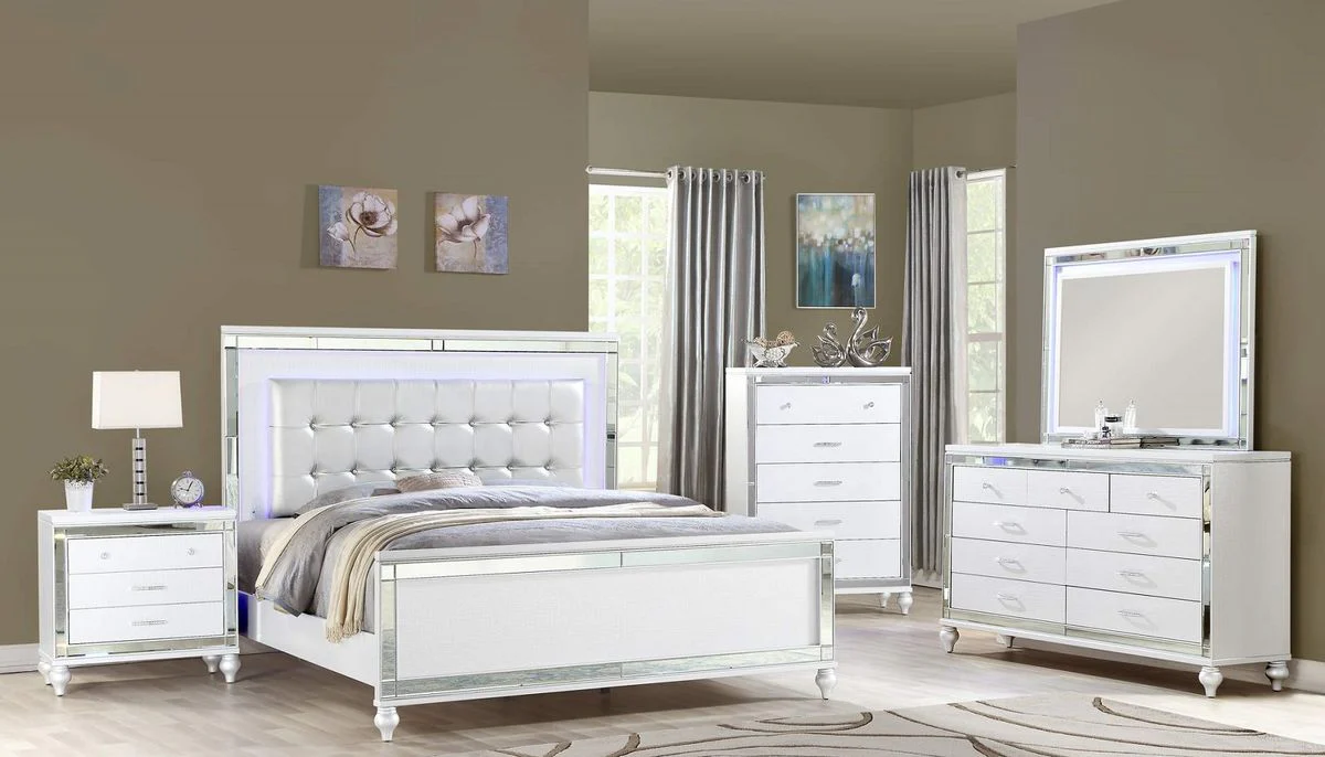 Galaxy Home Sterling Queen Bed in White - Image 3