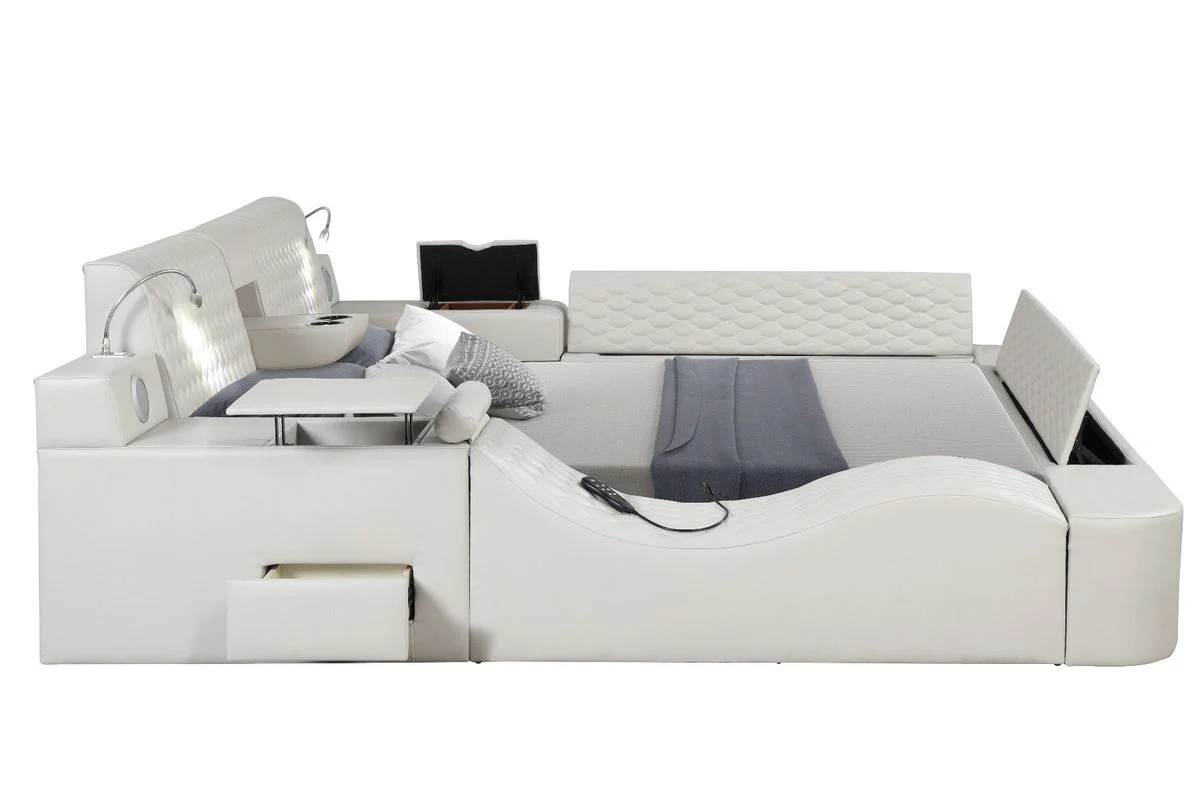 Galaxy Home Zoya Modern Style Queen Bed in White