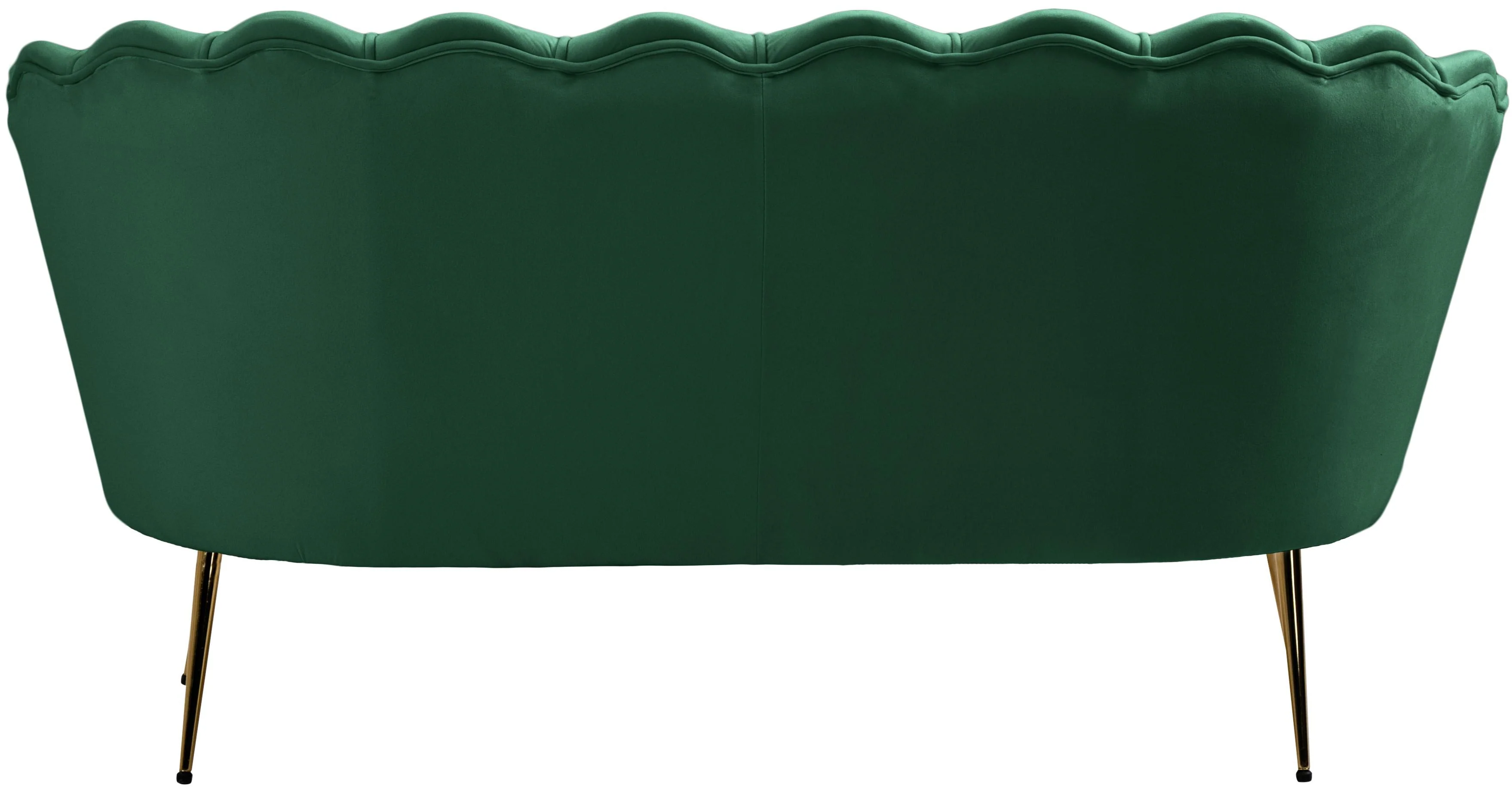 Gardenia Green Velvet Loveseat - Image 5