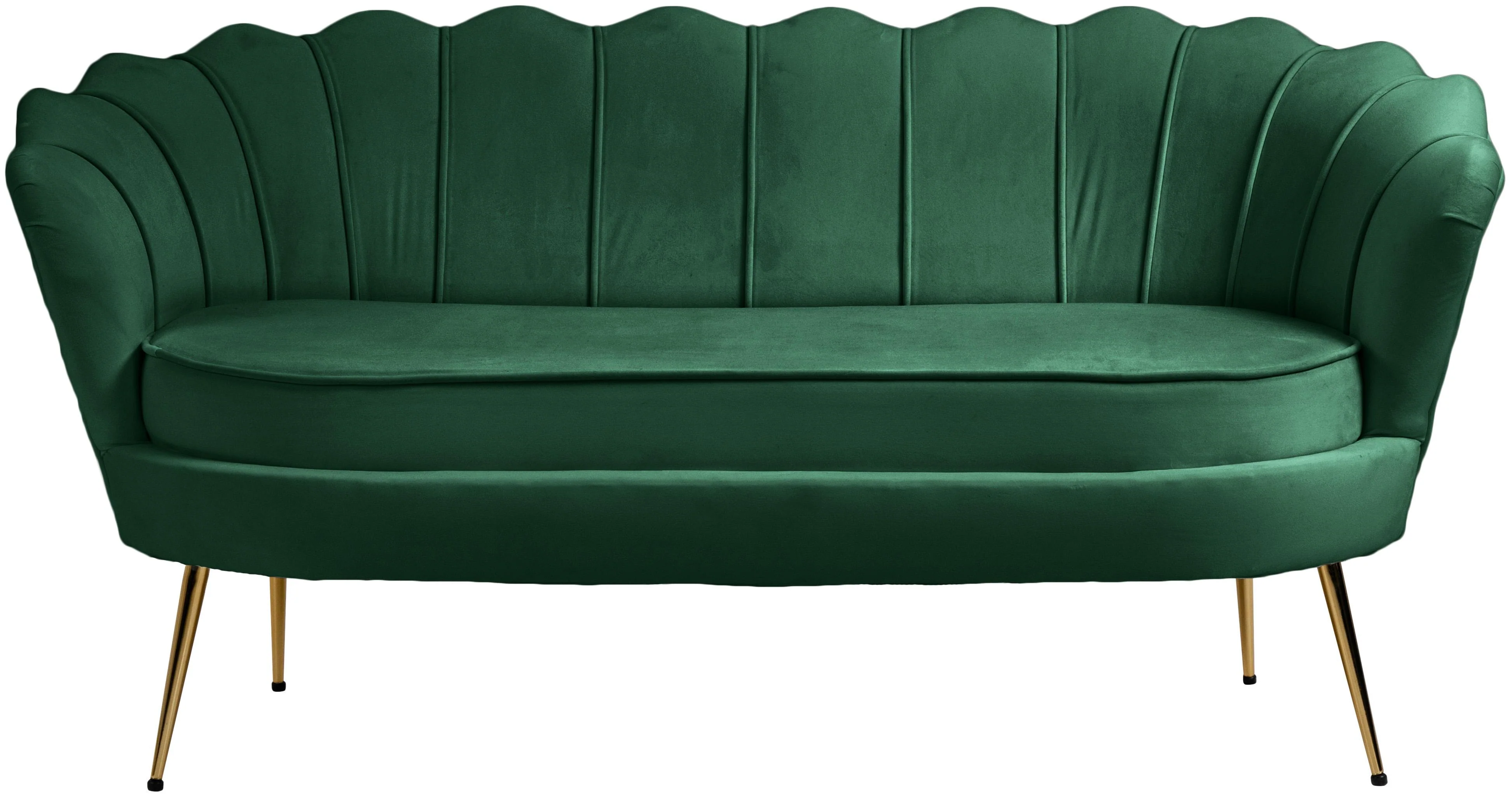Gardenia Green Velvet Loveseat - Image 7