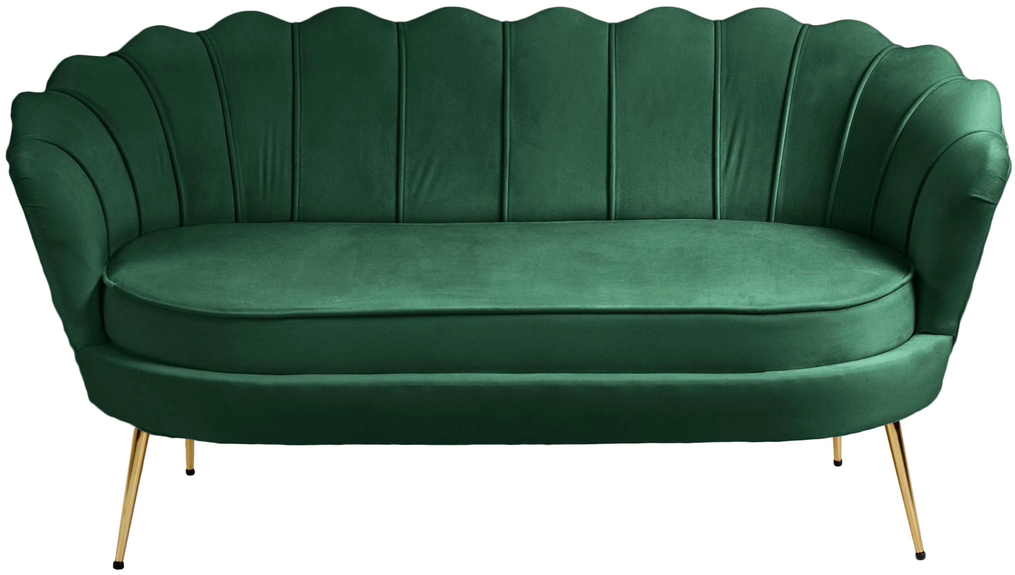 Gardenia Green Velvet Loveseat - Image 8